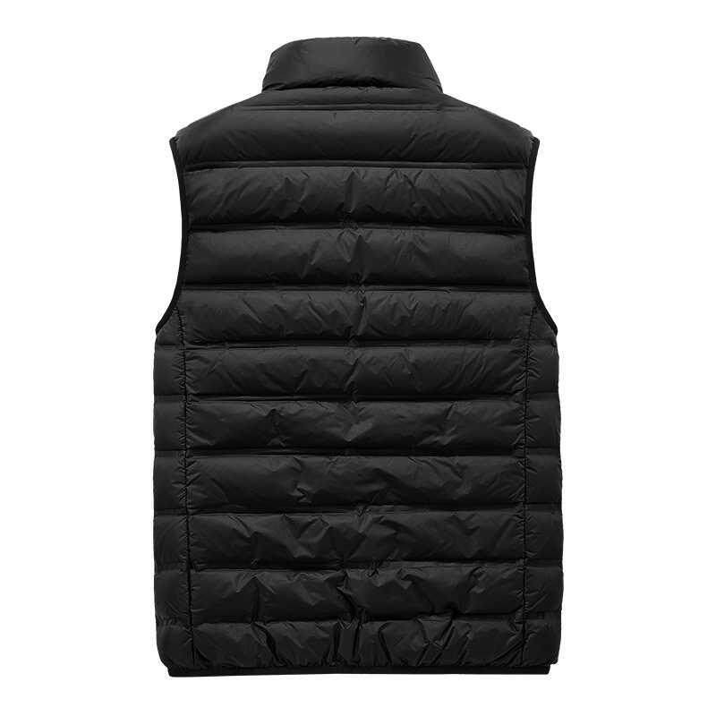 JEEP吉普时尚中年羽绒马甲男秋冬季轻薄坎肩外套休闲保暖背心2022