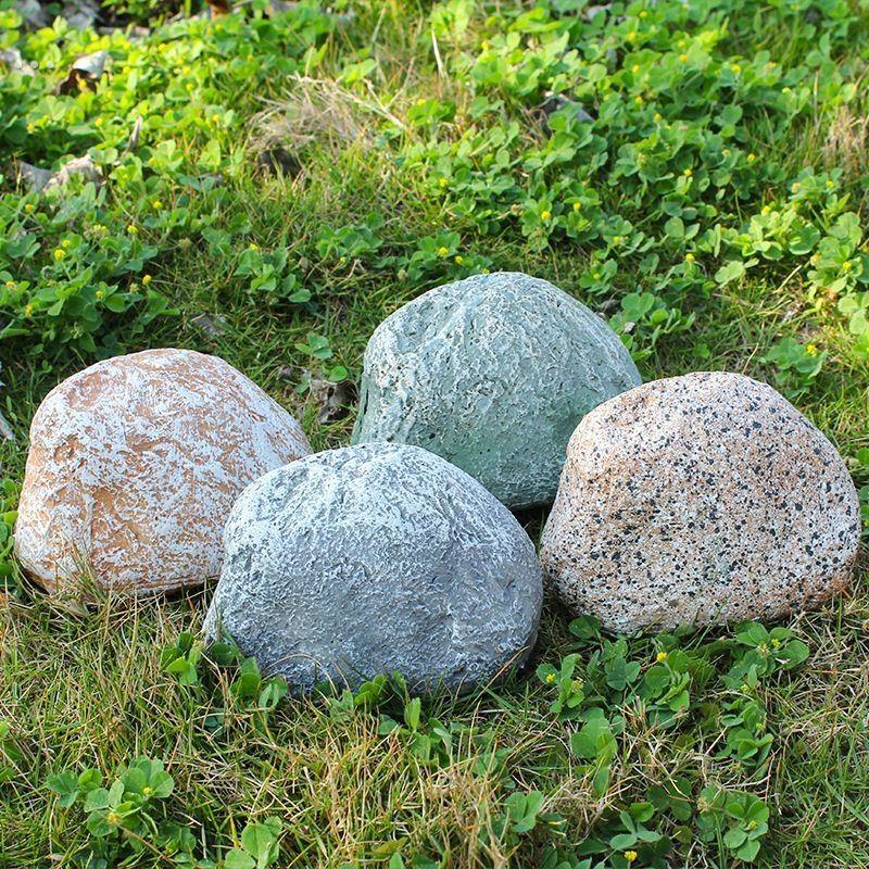 藏钥匙神器备用门口防丢盒户外创意仿真石头钥匙收纳盒摆件门口