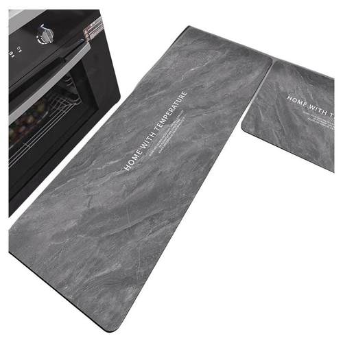 硅藻泥厨房地垫防滑防水防油耐脏专用脚垫子家用可擦免洗门口地毯