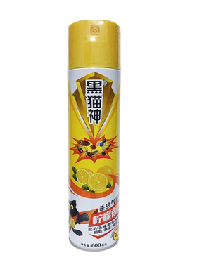 黑猫神蚊子柠檬香杀虫剂600ml