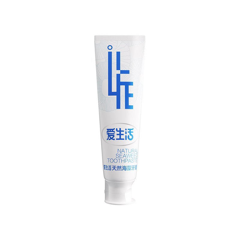 绿叶爱生活官方旗舰店天然海藻无氟牙膏口气清新家庭装正品送牙刷