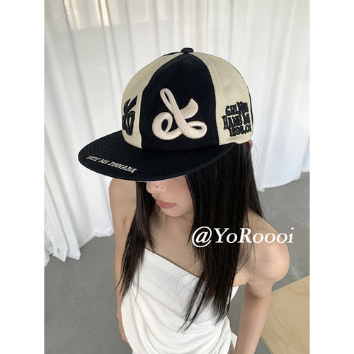 小众设计师款刺绣重工平檐鸭舌帽