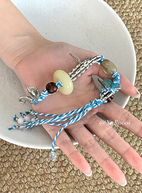 夏季小众清凉感编织手链百搭