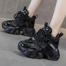 高帮老爹鞋女加绒2025年新款厚底百搭小个子内增高女鞋运动休闲鞋