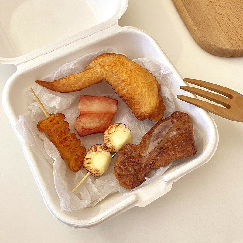 美食发夹刘海夹仿真食物发卡搞怪创意夹子头饰网红趣味发饰烤鸡翅