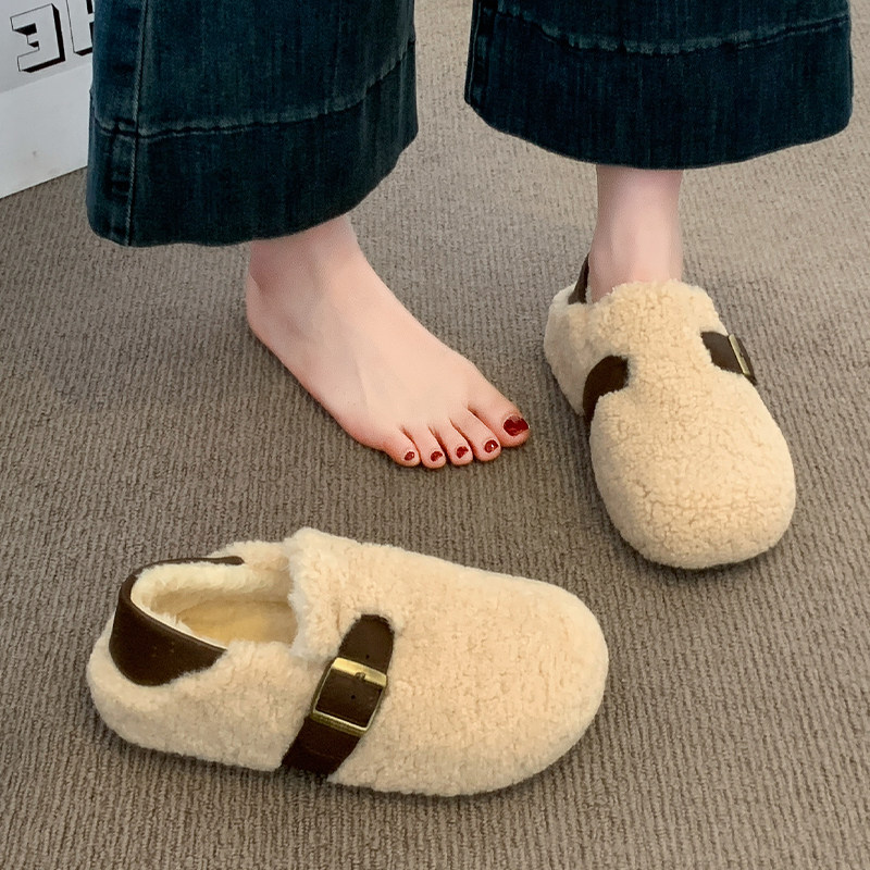 厚底内增高毛毛鞋女外穿2025新款冬季雪地靴豆豆鞋棉鞋加绒女鞋子,女鞋,时尚雪地靴,淘宝优惠券,粉丝福利购,淘宝优惠卷