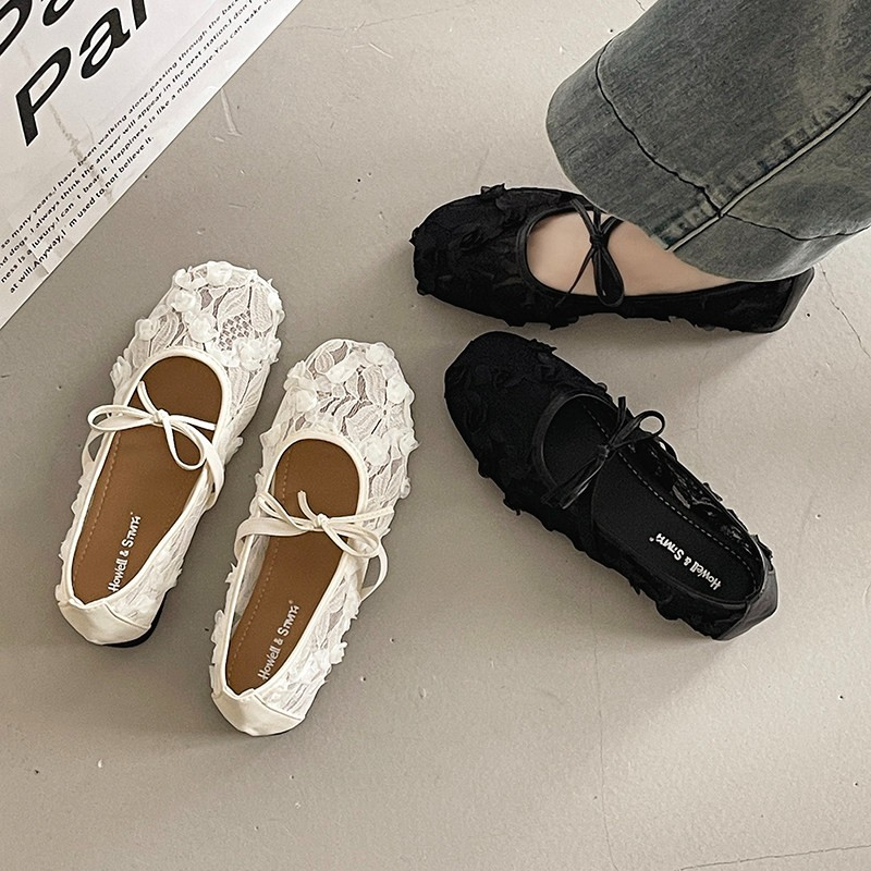 法式绝美玛丽珍鞋女款2026春季新款仙女风配裙子花朵蕾丝网纱单鞋,女鞋,浅口单鞋,淘宝优惠券,粉丝福利购,淘宝优惠卷