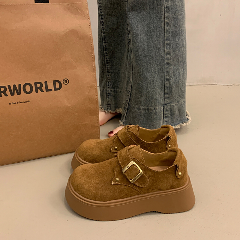 婉亦雅松糕厚底增高女鞋勃肯鞋