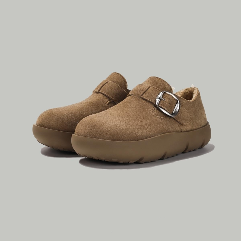 厚底勃肯鞋女2025冬季新款超火一脚蹬加绒保暖棉鞋子百搭休闲女鞋