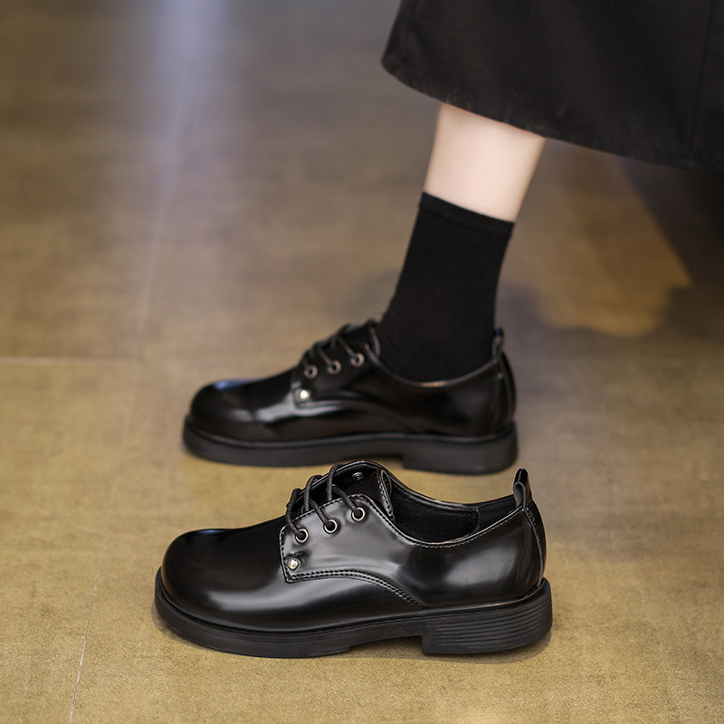 小皮鞋女款2026春季新款复古通勤单鞋内增高软底英伦风黑色乐福鞋,女鞋,深口单鞋,淘宝优惠券,粉丝福利购,淘宝优惠卷