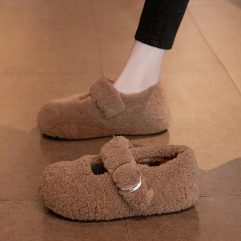 婉亦雅网红毛毛鞋外穿雪地靴