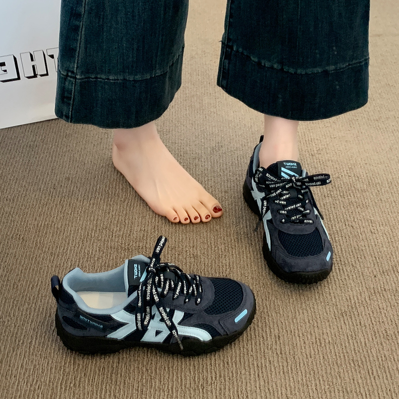 爆款透气德训鞋女阿甘鞋2025秋季新款百搭休闲运动女鞋平底板鞋子