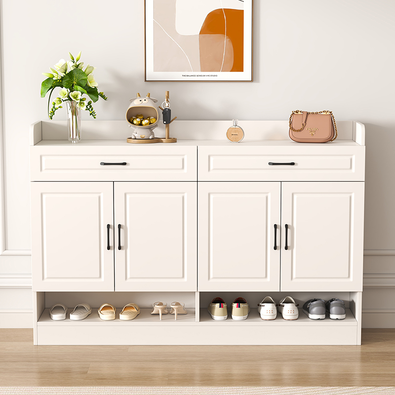 实木鞋柜家用门口欧式玄关柜一体收纳储物柜室内鞋架定制阳台柜子