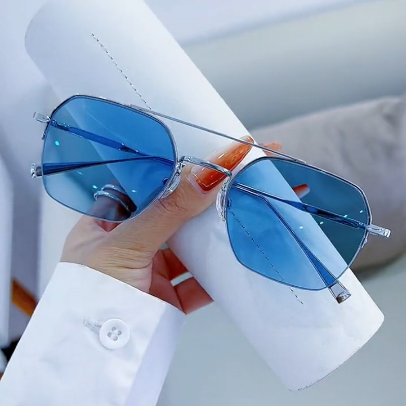 自动感光变色双梁大框款近视眼镜可配有度数男款潮护眼防蓝光辐射