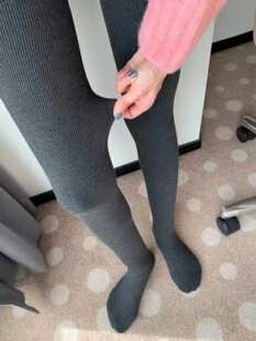 韩国美腿裤秋冬新款不卡档抗起球压力袜女加厚螺纹显瘦保暖打底