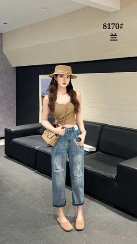 大唐牛仔2026新款时尚百搭显瘦牛仔裤女宽松显瘦牛仔裤潮牌8170