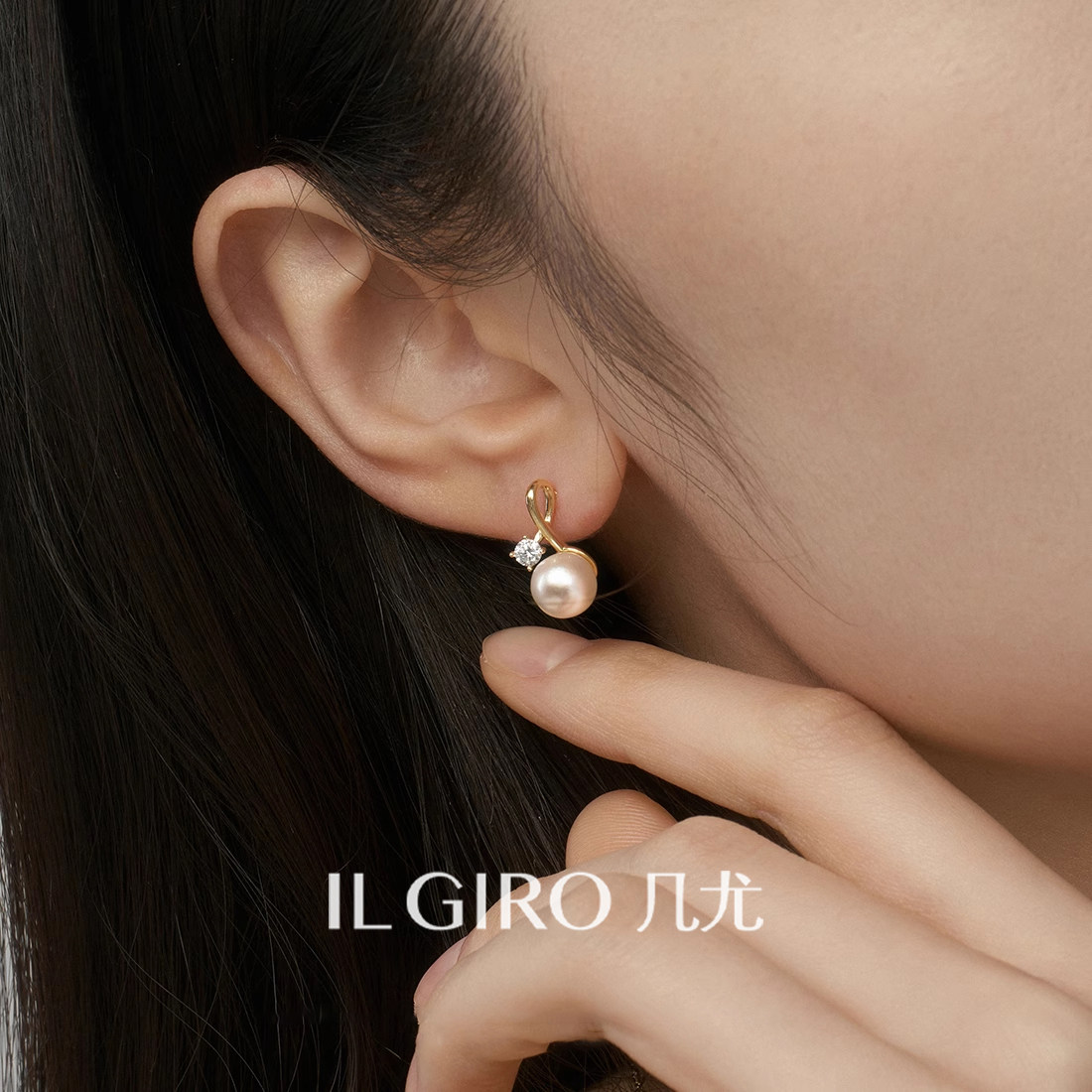 珍珠耳钉925纯银简约珍珠