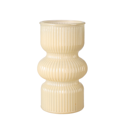 兰泽ins风复古条纹居家玻璃花瓶