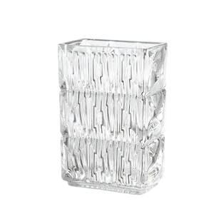 网红轻奢高级感花瓶摆件客厅插花玻璃透明水晶水养玫瑰鲜花ins风