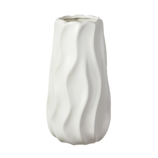 简约现代高级感白色奶油风花瓶陶瓷客厅餐厅水培插花鲜花装饰摆件