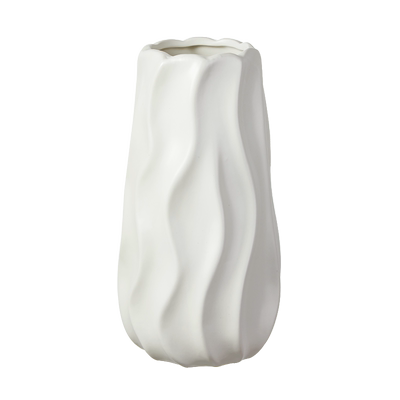 简约现代高级感白色奶油风花瓶陶瓷客厅餐厅水培插花鲜花装饰摆件