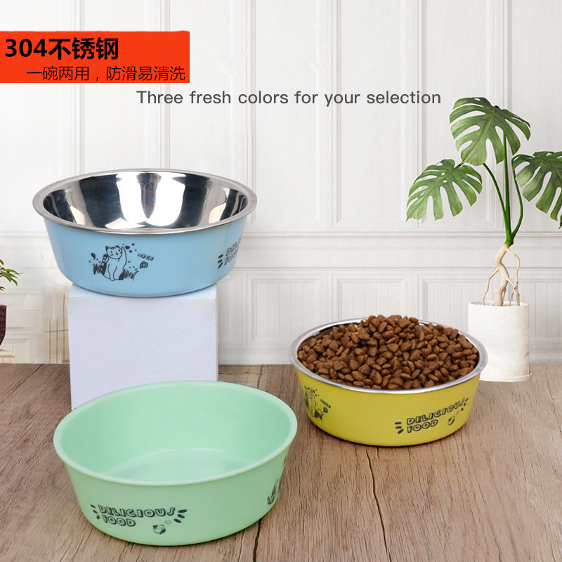宠物用品不锈钢饭碗狗盆水盆双层碗柯基中型犬狗狗水碗食碗狗饭盆,宠物/宠物食品及用品,猫狗碗/慢食碗,淘宝优惠券,粉丝福利购,淘宝优惠卷