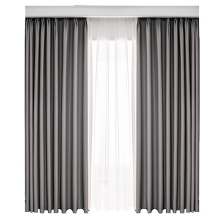 窗帘全遮光2026年新款客厅卧室轻奢挂钩式成品遮阳防晒布绍兴柯桥