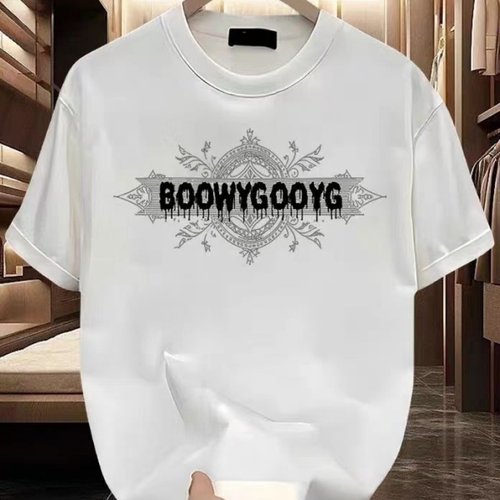 清仓捡漏~外贸尾货余货100%纯棉男士宽松印花短袖T恤圆领潮牌夏季