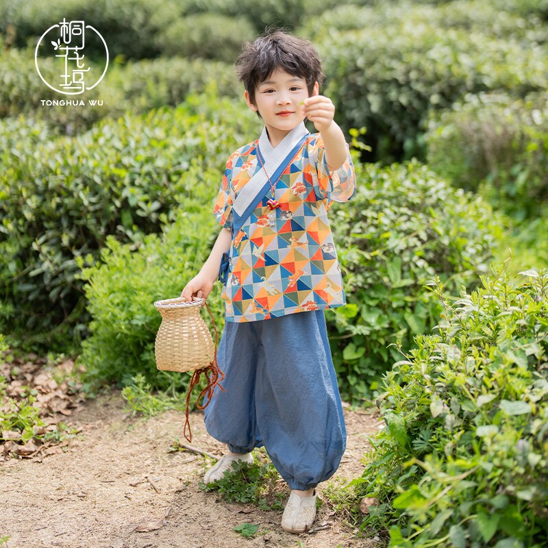 桐花坞明制改良汉服男童夏季图片