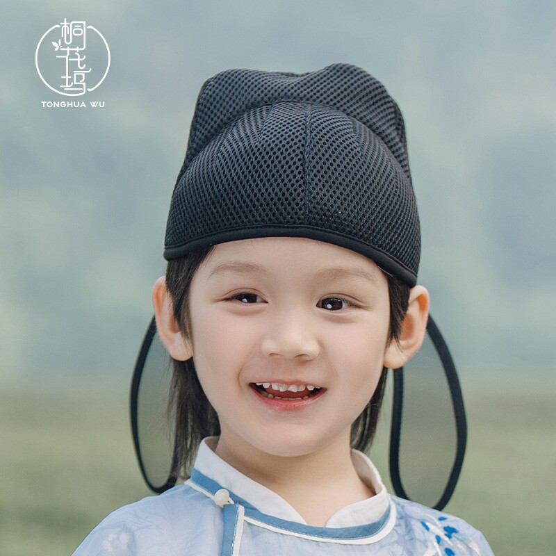 桐花坞儿童汉服幞头帽图片