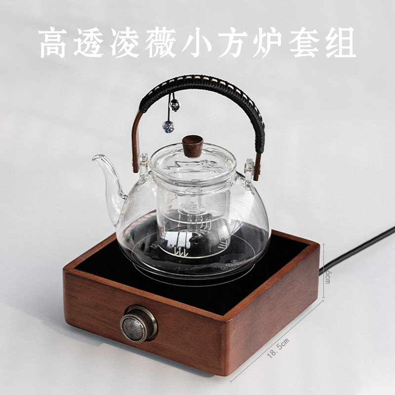 厂器想茶谈玻璃煮茶壶日式泡茶提梁壶耐高温加厚明火烧水壶功夫新