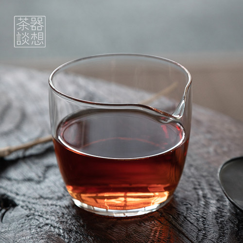 加厚耐热玻璃公道杯透明日式功夫