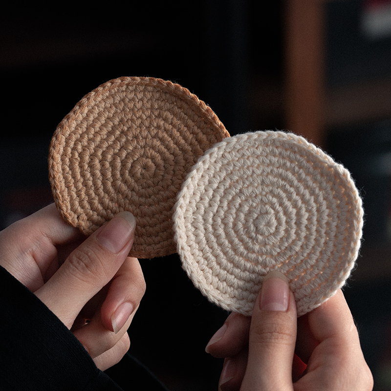 器想编织茶杯垫吸水隔热养壶垫