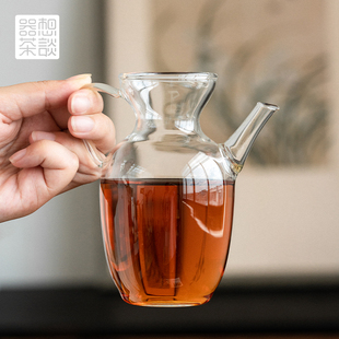 器想茶谈玻璃泡茶壶耐高温过滤泡茶器加厚大容量彷宋执壶功夫茶具