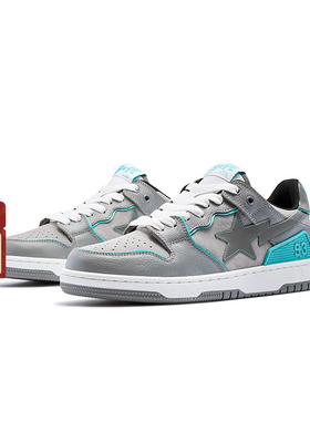 BAPE SK8 STA女鞋秋冬撞色星标纹理拼接休闲鞋X91011J