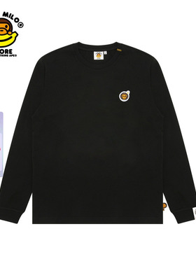 BABY MILO STORE女装25年秋冬卡通涂鸦小猴休闲长袖T恤0464XXP