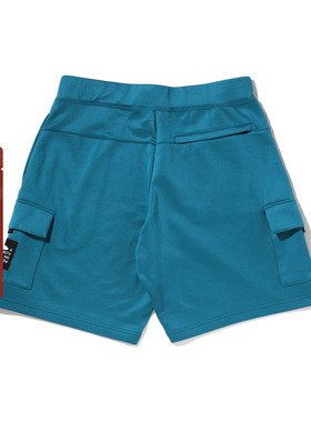 BAPE男装春夏猿人标签纯色多口袋贴袋休闲短裤153008I