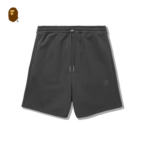 猿人刺绣运动短裤BAPEBLACK