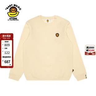 24年秋冬卡通小猴刺绣薄绒圆领卫衣3036XXN STORE女装 BABY MILO