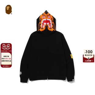 BAPE男装秋冬全拉链老虎头连帽卫衣开衫外套X03151P