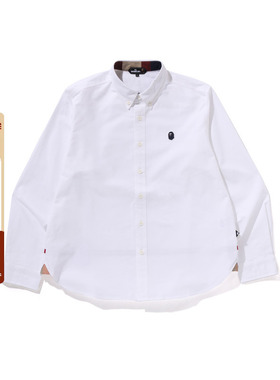 MR.BATHING APE男装25年春夏猿人胡子刺绣标长袖衬衫301311O