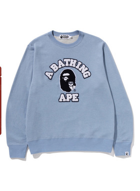 BAPE X OVO联名男装25年秋冬猿人猫头鹰字母图案圆领卫衣X90213P