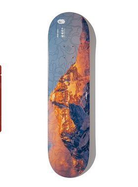 BAPE配饰猿游天下世界之巅珠穆朗玛峰文创迷彩印花滑板X82008L