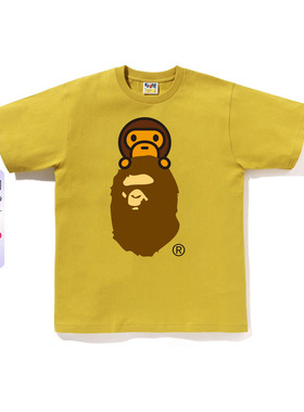 BAPE男装26年春夏BABY MILO卡通小猴猿人印花短袖T恤X00210Q