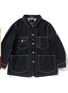 MR.BATHING APE男装24年秋冬猿人胡子原色牛仔工装外套140305N