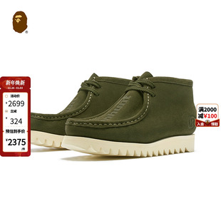 袋鼠靴191011J 秋冬字母系带休闲鞋 BAPE MANHUNT男鞋