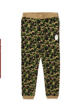 BAPE男装秋冬猿人印花钻饰满印迷彩束脚卫裤运动长裤152020L