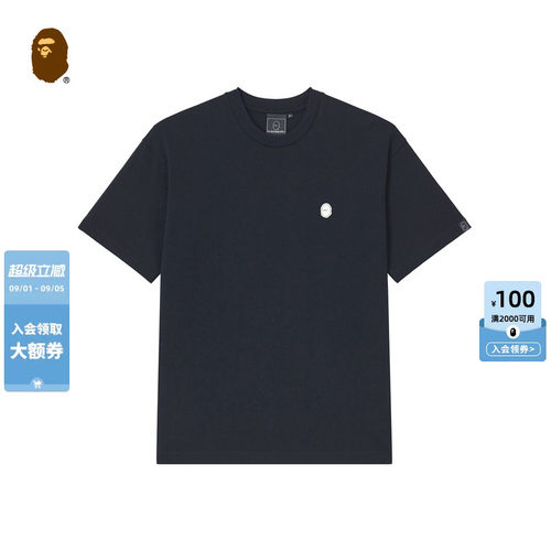 MR.BATHINGAPE猿人胡子图案T恤