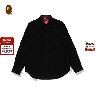 衬衫 25年秋冬猿人胡子红线灯芯绒长袖 310311P APE男装 MR.BATHING