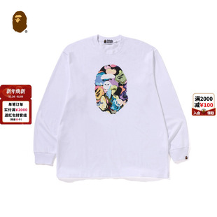 艺术迷彩猿人图案长袖 Camo T恤306111P 25年秋冬Art BAPE男装